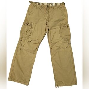 Vintage Lucky Brand Cargo Pants Distressed Dungarees Size 38